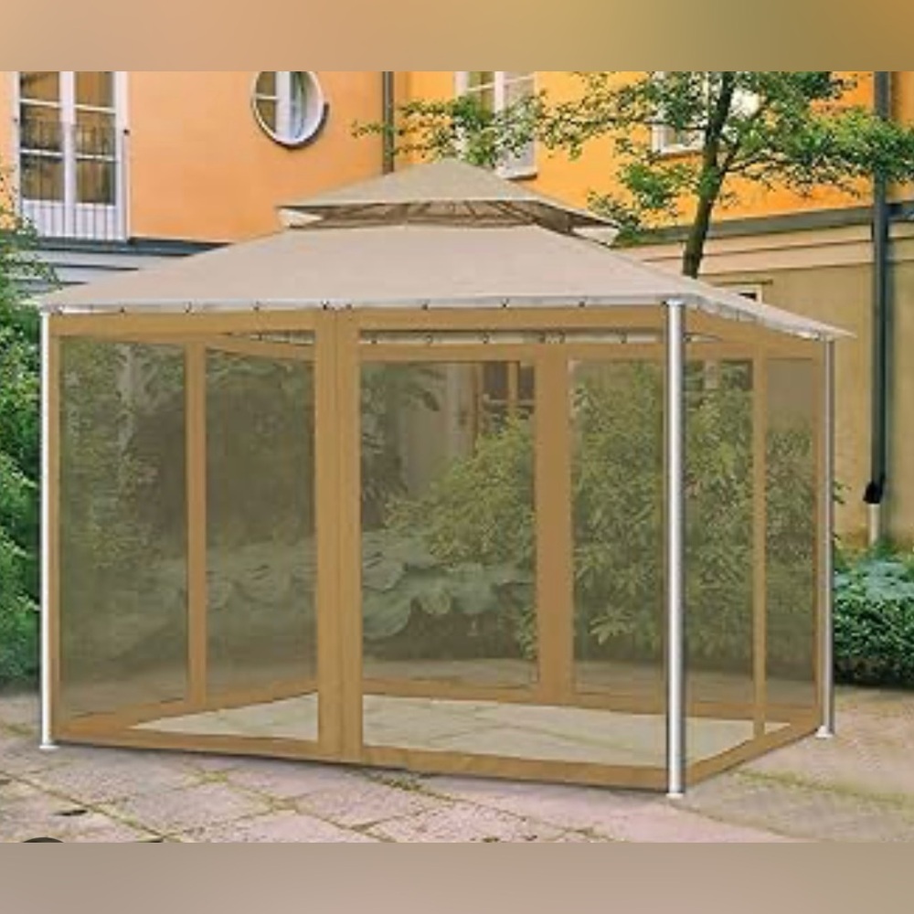 Gazebo Mosquito Net with Zipper